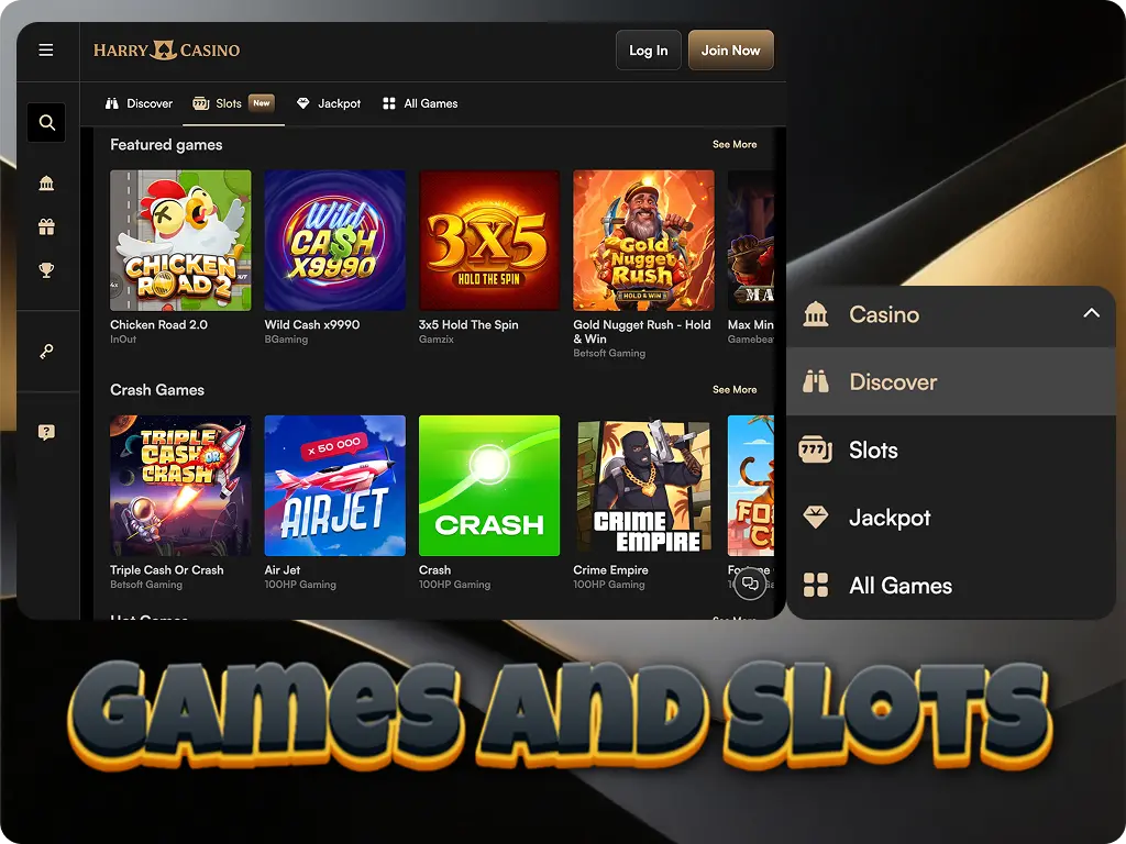 play Harry Casino games and slots